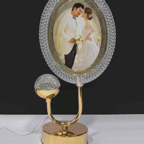 Luxurious Crystal Photo Frame Lamp – Illuminate Your Precious Moments With Multicolor Lights