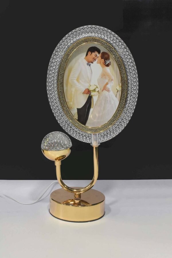 Luxurious Crystal Photo Frame Lamp – Illuminate Your Precious Moments With Multicolor Lights