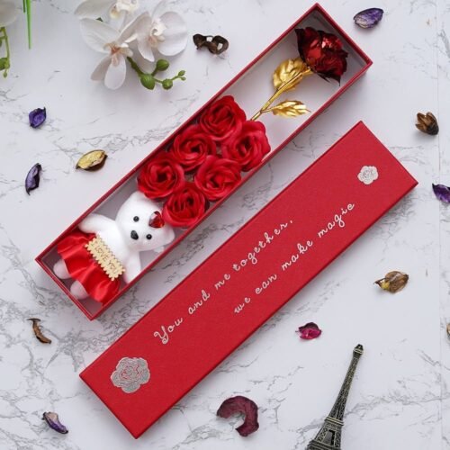 Eternal Love Set With Teddy And Roses