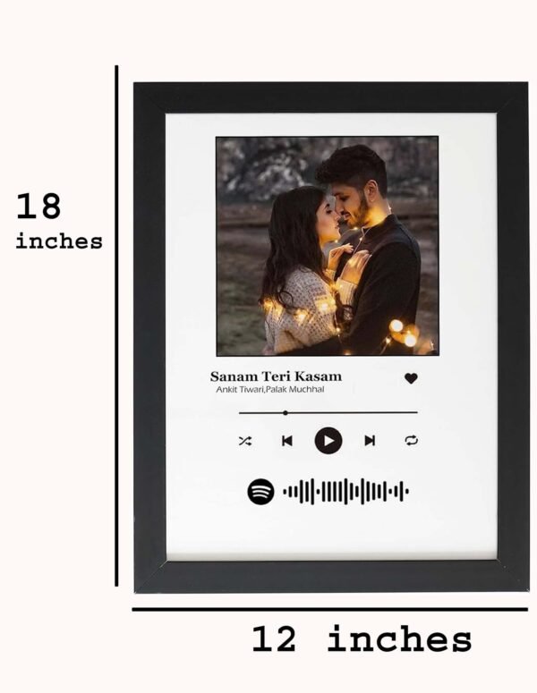 Personalized Spotify Music Plaque – A Unique Blend of Love, Music, and Memories(12inchesx18inches) - Image 2