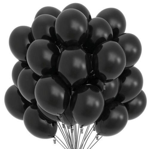 black color balloons