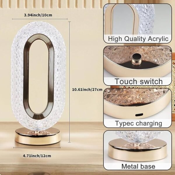 The Crystal Elegance Table Lamp - Image 3