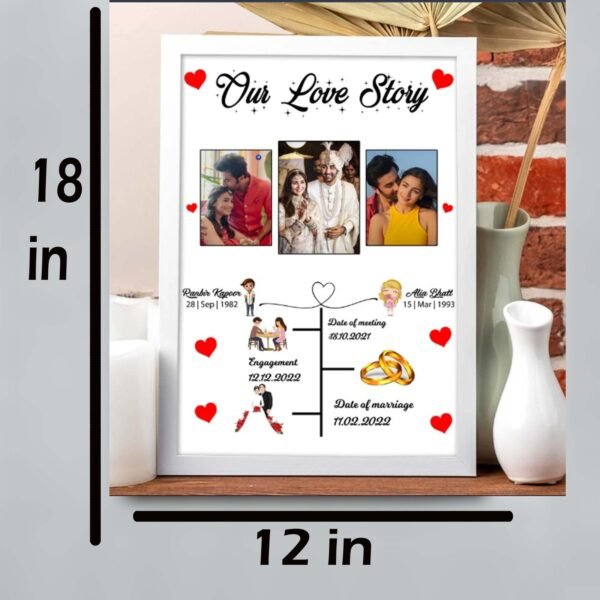 12×18 Special Love Story Photoframe - Image 2