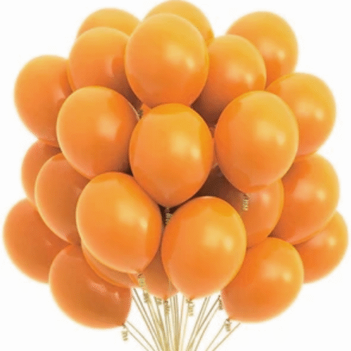 golden color balloons