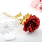 artificial metallic rose