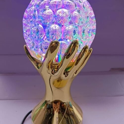 Golden Hand Crystal Glow Lamp – A Perfect Blend of Luxury and Eleganc