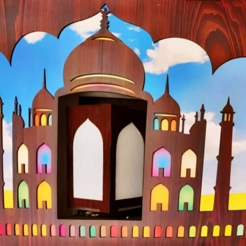 Majestic Electronic Revolving Taj Mahal Photo Frame