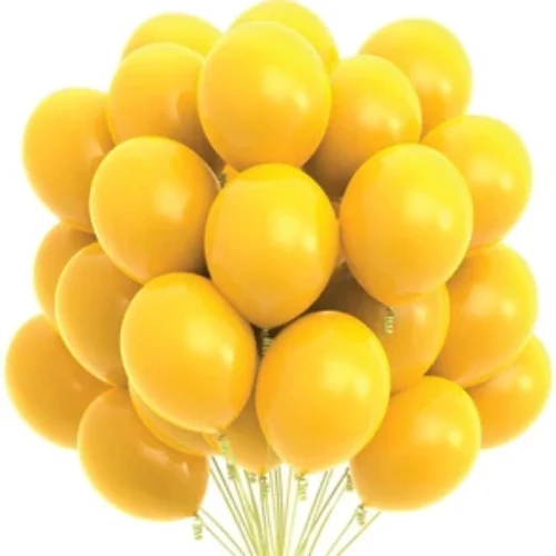 yellow color balloons
