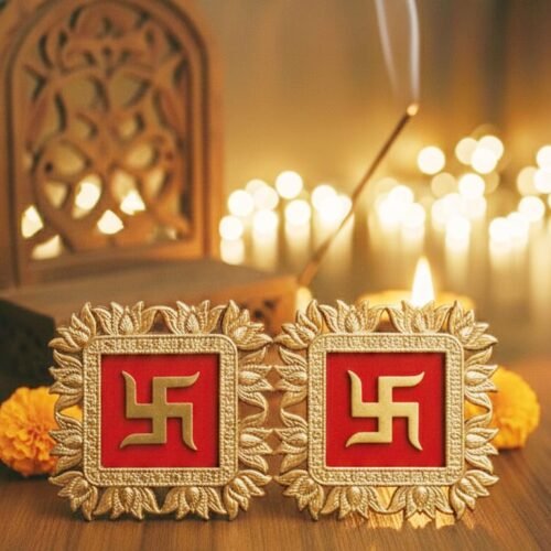 #swastika #auspicious #hindusymbol #poojaessentials #diwalidecor #spiritualdecor #goodfortune #prosperity #dhanteras #navratri #homedecorindia #golddecor #traditionaldecor #mandirdecor #positivevibes