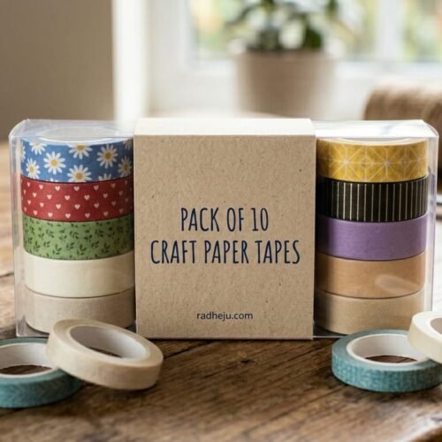 premium decorative washi craft paper tapes (pack of 10)