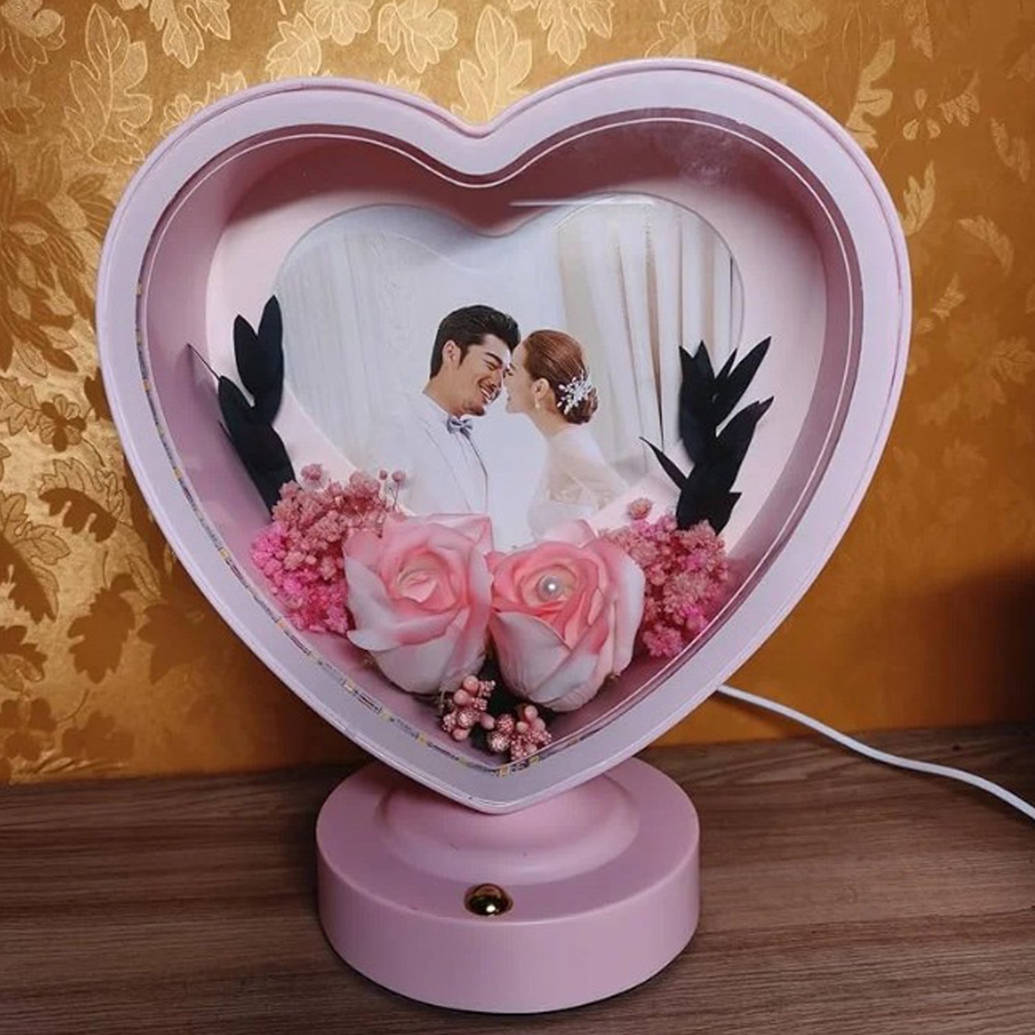 Illuminating Heart Photo Frame